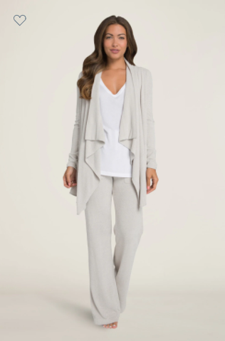 Cozychic Ultra Lite Hi/lo Cardi Fog Grey