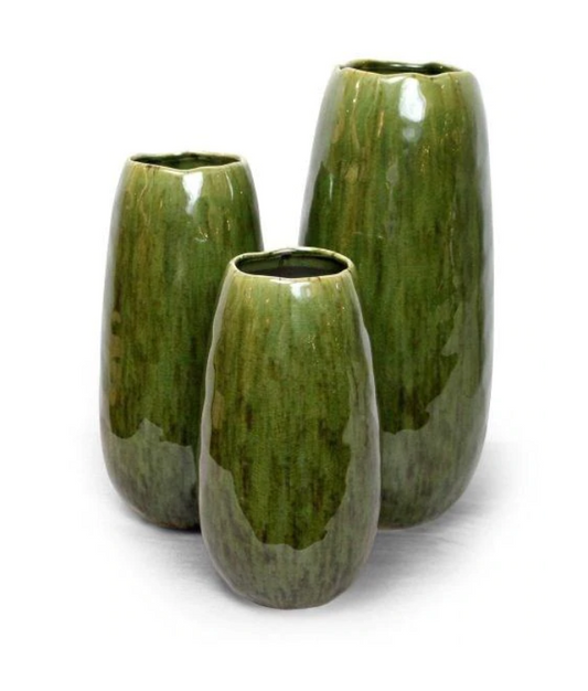 Verde Vase Medium 11" H