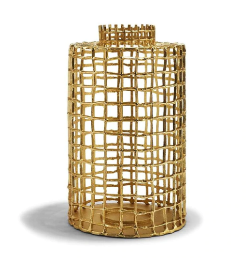 Golden Basket Cylinder Lantern