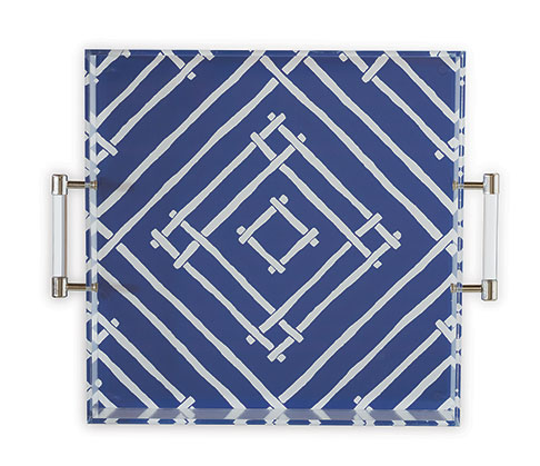 Bamboozled Indigo Lucite Tray