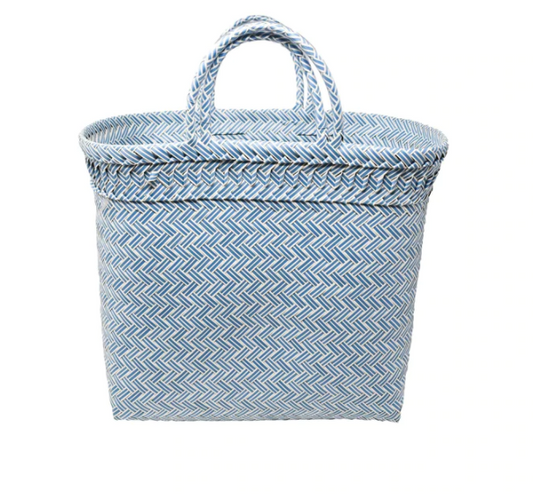 Maisy Tote Green and White