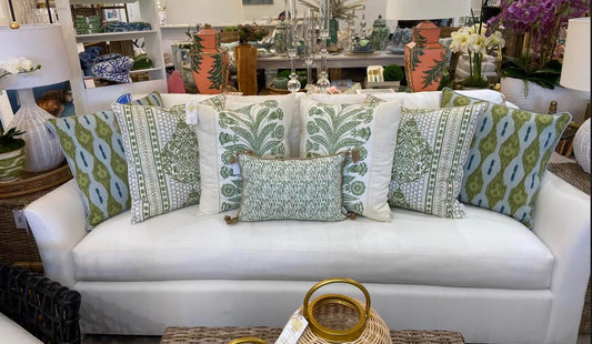 White Flared Sofa