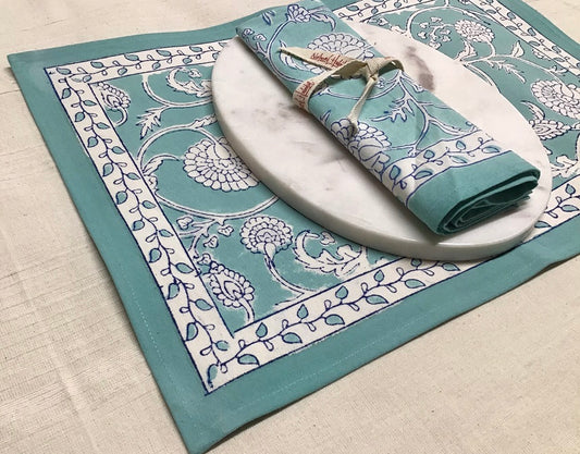 Burg Aqua Set of 6 Placemats