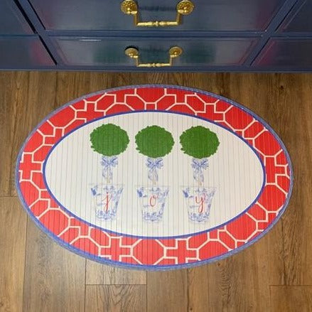 Oval JOY Topiary Pots mat