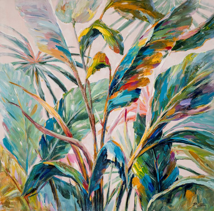 Tropical Splendor Wall Art 48"w x 48" H