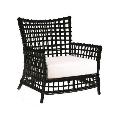 Black Rattan Arm Chair