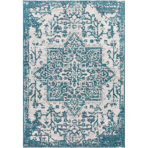 Green Indoor outdoor rug 5"3"x 7"7"