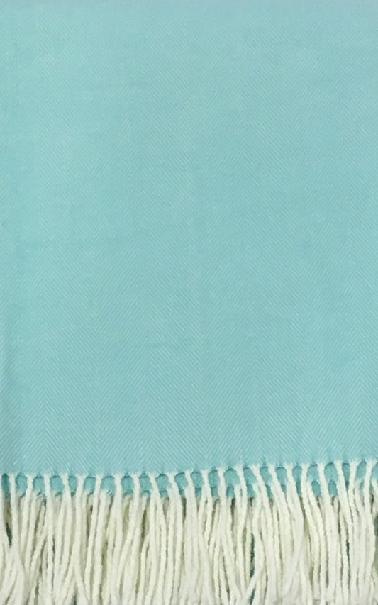 Cotton Woven Herringbone Throw Blanket