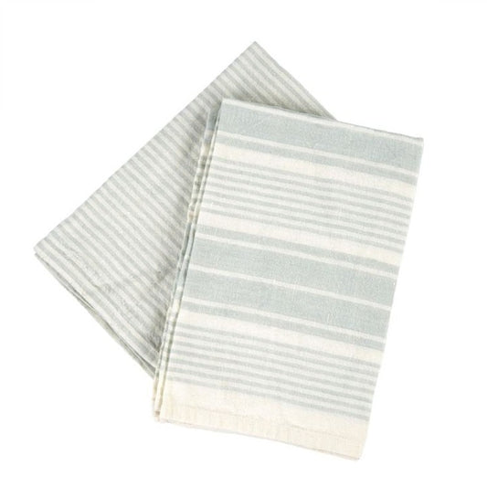 French Linen Tea Towel S/2 Grey