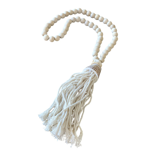 Nature Wood Tassel with Shell