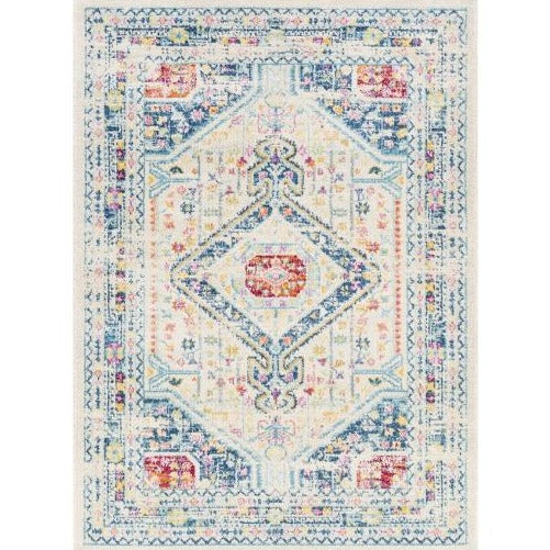 Asian inspired  6'7" x 9 Area Rug