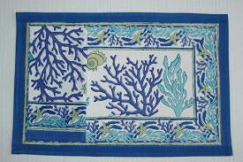 Reef Blue Block Placemat