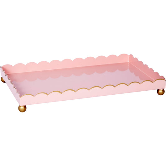 Blush Scalloped Tray