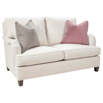 62" English Arm Sofa in Sapphire Blue